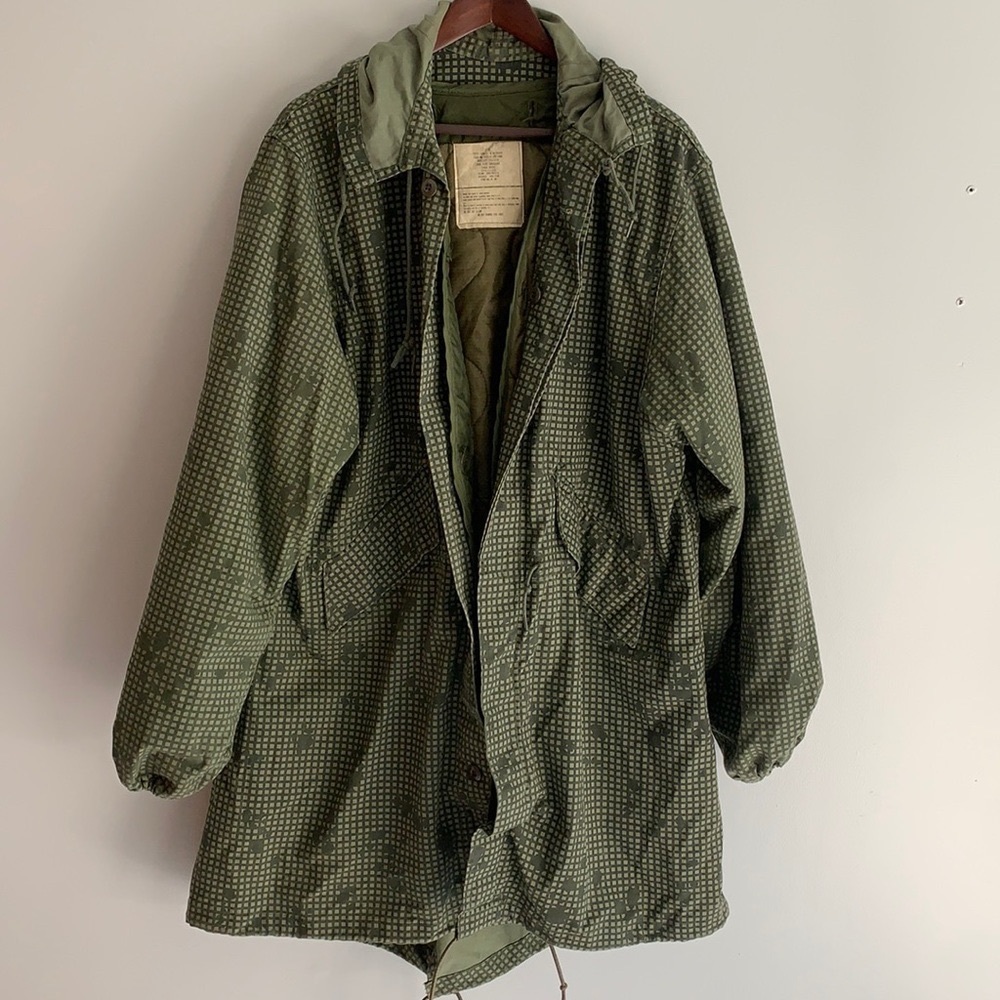 Vintage Military Jacket with inner shell. Large